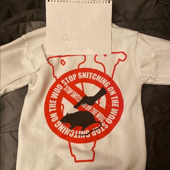 vlone shirt stop snitching